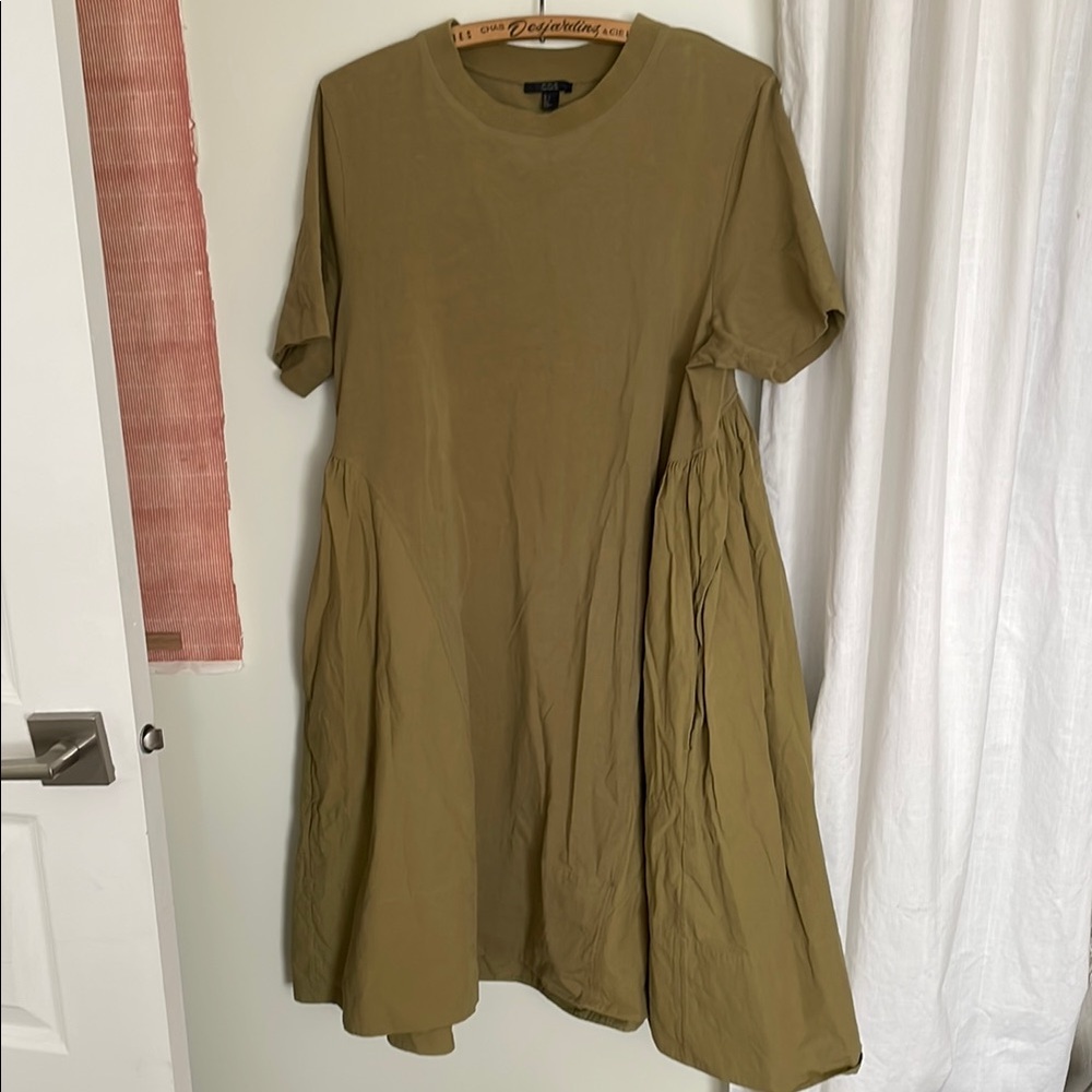 Olive Green Casual Dress
